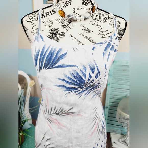 NWT Lungo L'arno Tropical Slip Dress Made in Italy - Picture 3 of 8